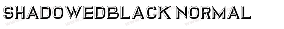 ShadowedBlack Normal字体转换